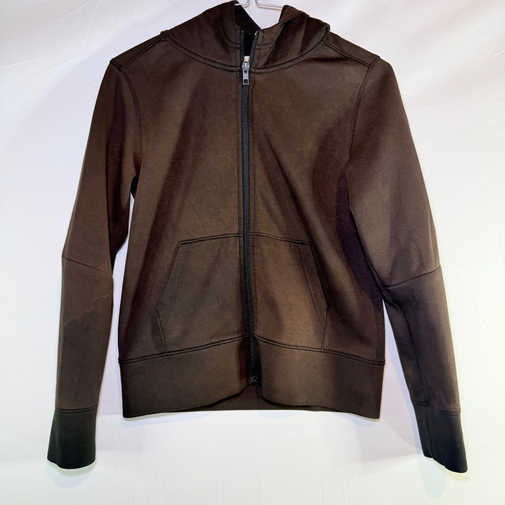 Members‎ Mark Kids Everyday Tech Jacket Brown Full Zip Hoodie L 10/12